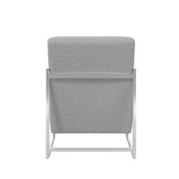 Lemon Pavilion Furniture Ritz Occasional Chair - Tweed/Metal - Dove Grey - Partially Assembled - thumbnail 4