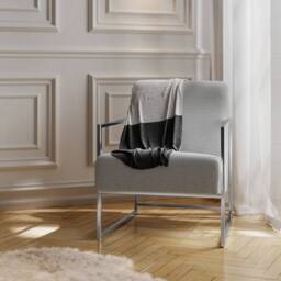 Lemon Pavilion Furniture Ritz Occasional Chair - Tweed/Metal - Dove Grey - Partially Assembled - thumbnail 7