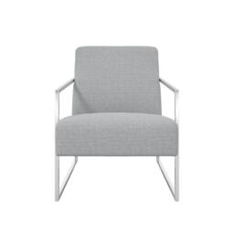 Lemon Pavilion Furniture Ritz Occasional Chair - Tweed/Metal - Dove Grey - Partially Assembled - thumbnail 2