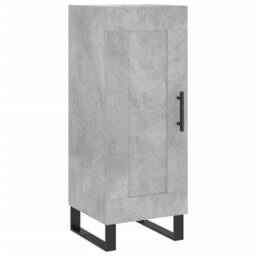 Berkfield Home Highboard Concrete Grey 34.5x34x180 cm Engineered Wood - thumbnail 5