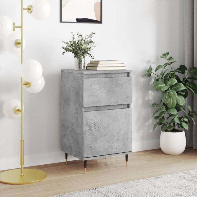 Berkfield Home Sideboard Concrete Grey 40x35x70 cm Engineered Wood - Size: 40 x 35 x 70 cm - image 1