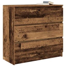 Berkfield Home Sideboard Old Wood 80x35x76 cm Engineered Wood in Brown - Size: 80 x 35 x 76 cm - thumbnail 4