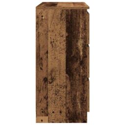Berkfield Home Sideboard Old Wood 80x35x76 cm Engineered Wood in Brown - Size: 80 x 35 x 76 cm - thumbnail 7