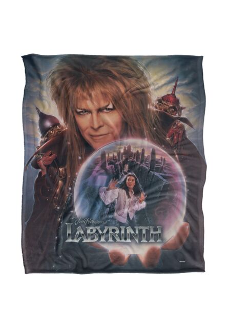 Jim Henson Labyrinth Trapped In The Glass Silky Touch Super Soft Throw Blanket 152 X 127 cm in White - image 1