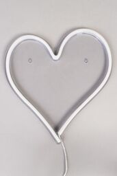 BHS Lighting Glow Heart Neon Wall Light in Pink - thumbnail 2