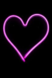 BHS Lighting Glow Heart Neon Wall Light in Pink - thumbnail 3