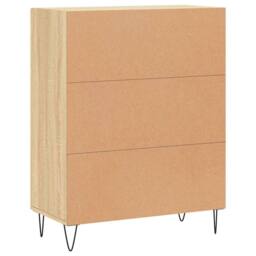 Berkfield Home Sideboard Sonoma Oak 69.5x34x90 cm Engineered Wood in Light Tan - thumbnail 8