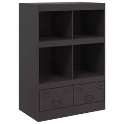 Berkfield Home Highboard Black 67x39x95 cm Steel - Size: 67 x 39 x 95 cm - thumbnail 3