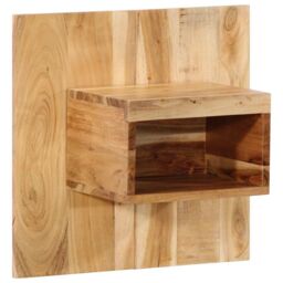 Berkfield Home Bedside Cabinet 50x27x50 cm Solid Wood Acacia in Brown - Size: 50 x 27 x 50 cm - thumbnail 1