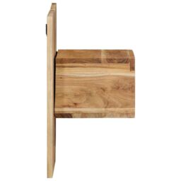 Berkfield Home Bedside Cabinet 50x27x50 cm Solid Wood Acacia in Brown - Size: 50 x 27 x 50 cm - thumbnail 3