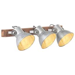 Berkfield Home Industrial Wall Lamp Silver 65x25 cm E27 - thumbnail 1
