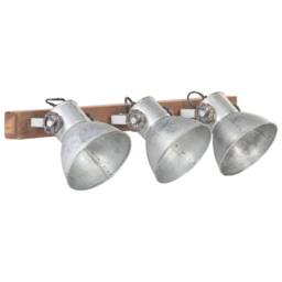 Berkfield Home Industrial Wall Lamp Silver 65x25 cm E27 - thumbnail 2