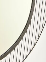 Orsina Circular Wall Mirror, Wall Mirror with metal wire frame, Modern Wall Mirror For Living Room & Hallway in Black - thumbnail 5