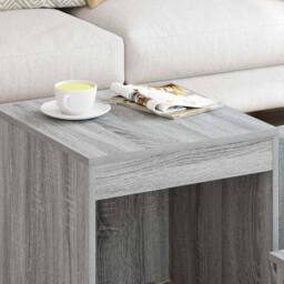 Berkfield Home Nesting Tables 3 pcs Grey Sonoma Engineered Wood - thumbnail 1