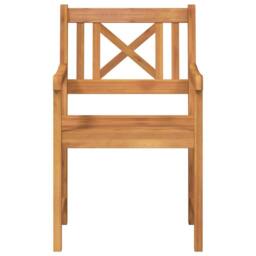 Berkfield Home Elegant Garden Chairs 4 pcs 56x55.5x90 cm Solid Wood Acacia in Brown - thumbnail 5