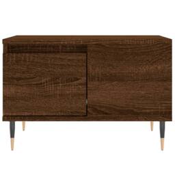 Berkfield Home Coffee Table Brown Oak 55x55x36.5 cm Engineered Wood - thumbnail 5