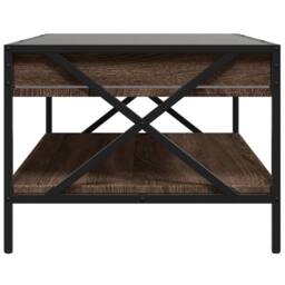 Berkfield Home Coffee Table with Infinity LED Brown Oak 90x50x38 cm - Size: 90 x 50 x 38 cm - thumbnail 7
