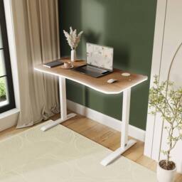 X Rocker Oka RGB LED Office Desk with Wireless Charging in Light Oak - Size: Small - thumbnail 1