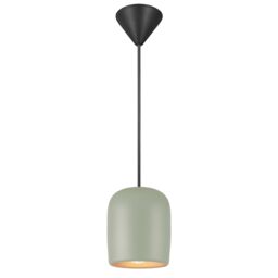 Nordlux Notti Pendant Light Green Metal Dining Room E27 Mains 10cm - thumbnail 1