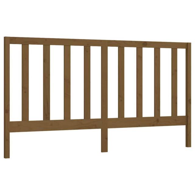 Berkfield Home Bed Headboard Honey Brown 206x4x100 cm Solid Wood Pine - Size: 206 x 4 x 100 cm - image 1