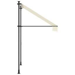 Berkfield Home Retractable Awning Cream 200x150 cm Fabric & Steel - thumbnail 4
