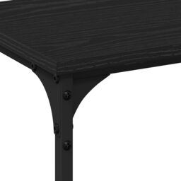 Berkfield Home Console Table Black Oak 200x29x75 cm Engineered Wood - Size: 200 x 29 x 75 cm - thumbnail 7