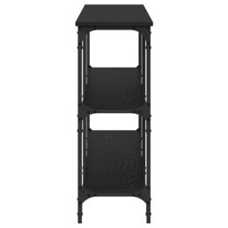Berkfield Home Console Table Black Oak 200x29x75 cm Engineered Wood - Size: 200 x 29 x 75 cm - thumbnail 5