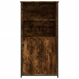 Berkfield Home Highboard Smoked Oak 62x36x121.5 cm Engineered Wood in Brown - thumbnail 5