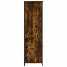 Berkfield Home Highboard Smoked Oak 62x36x121.5 cm Engineered Wood in Brown - thumbnail 6