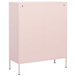 Berkfield Home Storage Cabinet Pink 80x35x101.5 cm Steel - thumbnail 5