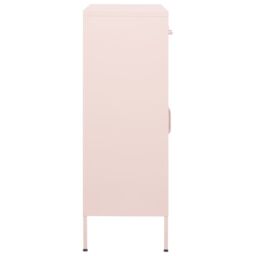 Berkfield Home Storage Cabinet Pink 80x35x101.5 cm Steel - thumbnail 4