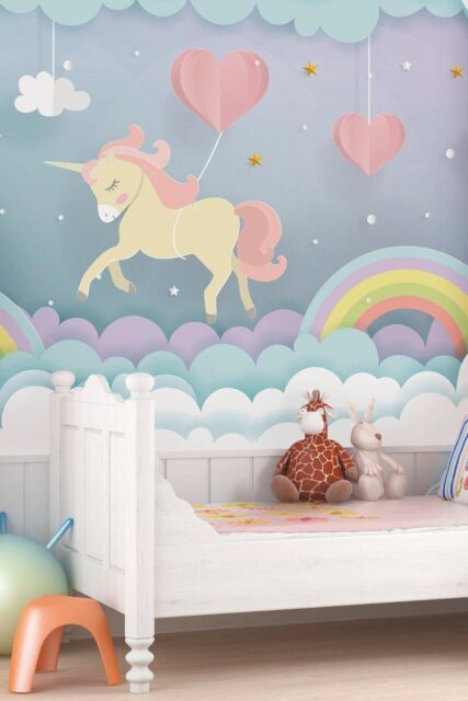 Origin Murals Unicorn Dream Wall Mural - Size: W350 cm x H280 cm - image 1