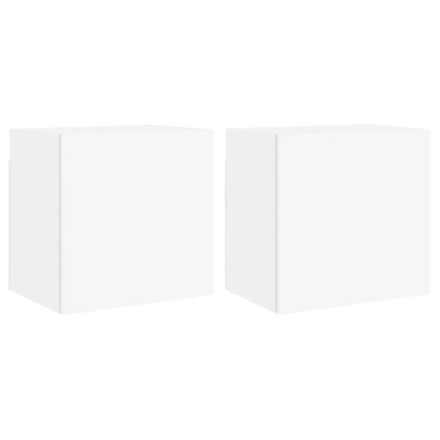 Berkfield Home TV Wall Cabinets 2 pcs White 40.5x30x40 cm Engineered Wood - image 1
