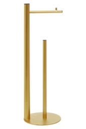 Orsina Fay Toilet Roll Holder, Metal Build in Gold - thumbnail 1