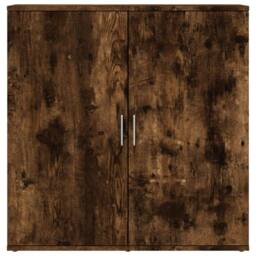 Berkfield Home Sideboard Smoked Oak 79x38x80 cm Engineered Wood in Brown - Size: 79 x 38 x 80 cm - thumbnail 5