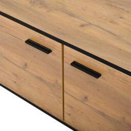 ModernLuxe Modern TV cabinet with drawer, storage doors & industrial style - thumbnail 5