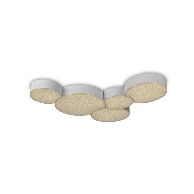 Netlighting Fusion Flush Ceiling Light 63.5cm x 46.3cm 43W LED 3000K 2120lm in White - Size: 63.5 cm x 46.3 cm - image 1