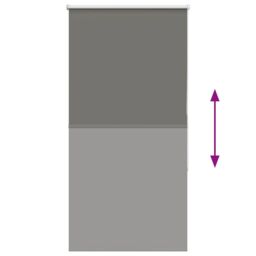 Berkfield Home Roller Blind Blackout Grey 80x175 cm Fabric Width 75.7 cm Polyester - thumbnail 5