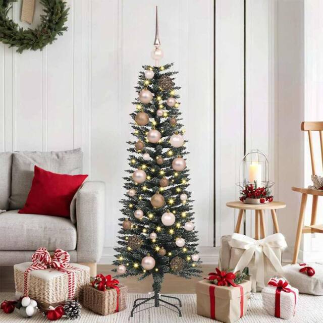 Berkfield Home Artificial Christmas Tree with Stand Green 40.5 x 40.5 x 120 cm - image 1