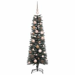 Berkfield Home Artificial Christmas Tree with Stand Green 40.5 x 40.5 x 120 cm - thumbnail 4