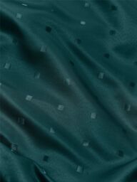Luxury Living Adi Lined Ring Top Eyelet Curtains in Teal - Size: 229 cm width x 229 cm drop - thumbnail 4