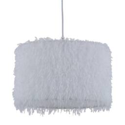 First Choice Lighting Set of 2 Rogers - White Shaggy 30cm Easy Fit Pendant Shades - thumbnail 3