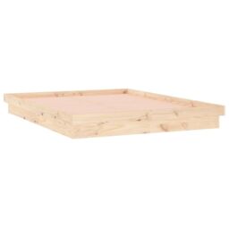 Berkfield Home LED Bed Frame 120x190 cm Small Double Solid Wood in Brown - thumbnail 6