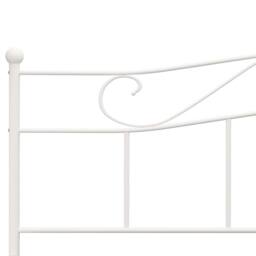 Berkfield Home Bed Frame White Metal 180x200 cm Super King - thumbnail 5