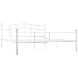 Berkfield Home Bed Frame White Metal 180x200 cm Super King - thumbnail 1