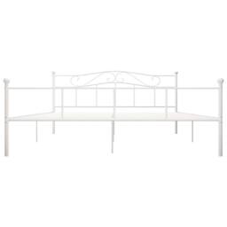 Berkfield Home Bed Frame White Metal 180x200 cm Super King - thumbnail 3