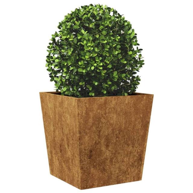 Berkfield Home Durable Garden Planter 50x50x50 cm Corten Steel in Brown - Size: 50 x 50 x 50 cm - image 1