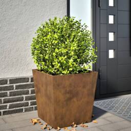 Berkfield Home Durable Garden Planter 50x50x50 cm Corten Steel in Brown - Size: 50 x 50 x 50 cm - thumbnail 2