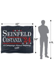 Warner Brothers Seinfeld Costanza 24 Blanket, 152x127 cm Silky Touch Super Soft Throw Blanket in White - thumbnail 5