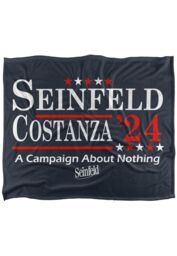 Warner Brothers Seinfeld Costanza 24 Blanket, 152x127 cm Silky Touch Super Soft Throw Blanket in White - thumbnail 1